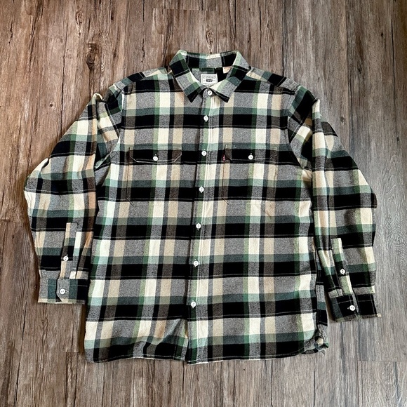 Levi’s Jackson Worker Flannel Overshirt - Picture 1 of 3